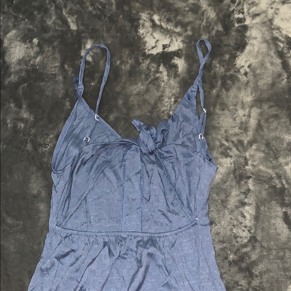 blue button up dress - Picture 2 of 2